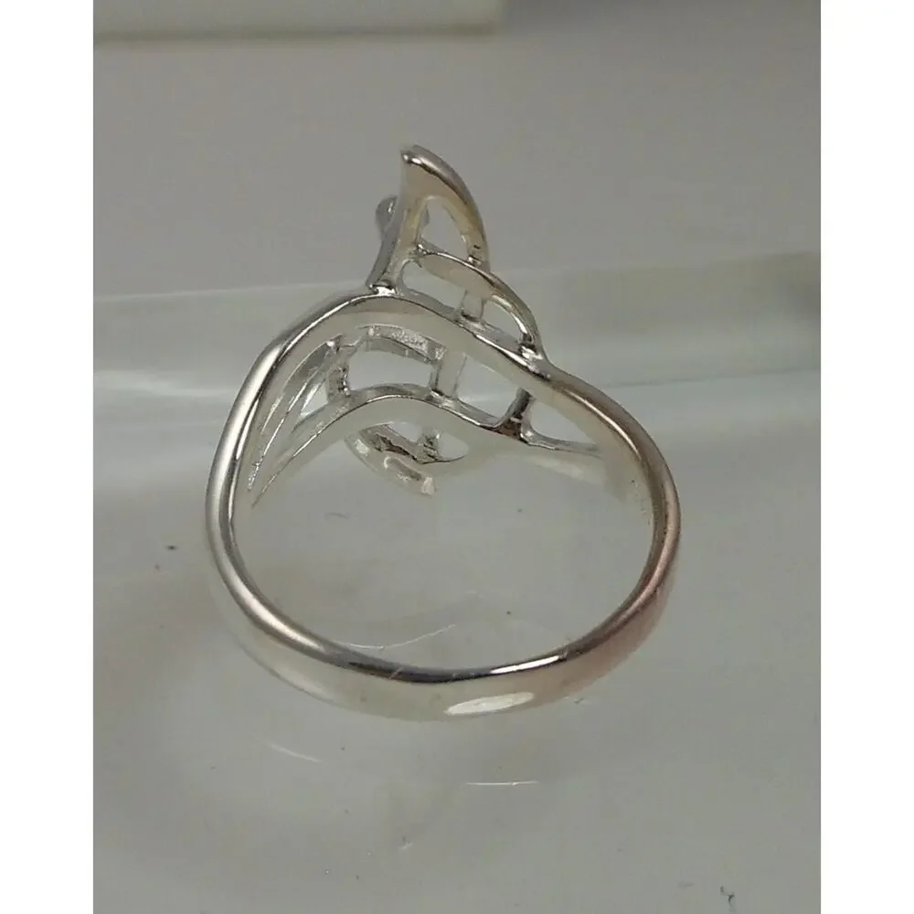 1999's‎ New Unique Vintage Handmade 925 Sterling Silver Artistic Ring Size 7.5